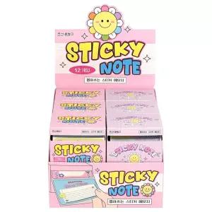 귀여운디자인 다이어리데코 36000 뽑아쓰는 스티커 메모지 12개입박스 다이어리꾸밈스티커