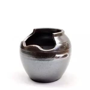 국산 수제 다육이 옹기 화분 크래쉬볼 대 10x13cm원형 토분 이화분 실내화초 빈티지 북유럽풍 크래쉬