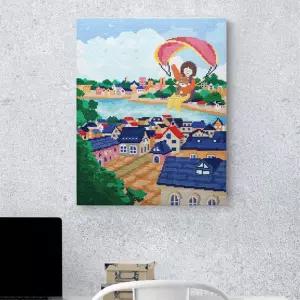 보석십자수캔버스형 일러스트 그림 캔버스 보석십자수 아동만들기재료 어린이만들기 키즈놀이