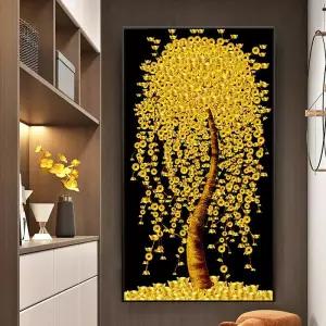 보석 십자수 초대형 특대형 금전수 돈나무 황금 도안 재물