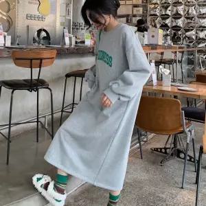 데일리 인기템 여자 겨울 포근 롱원피스 루즈핏 기모 임부복 시즌추천