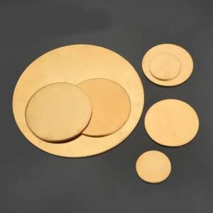 fVKCsSUt 20mm 100mm 직경 황동 원형 와셔 H62 개스킷 4/5/6mm 두께