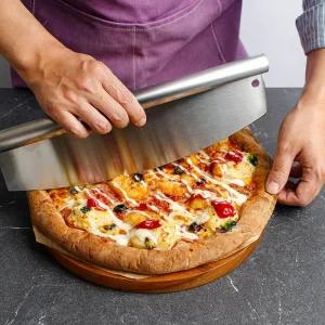 스텐 피자 반달 칼 나이프 정상제품 커터 형칼 모양 반죽 용품