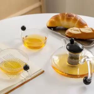 보리차 꽃차 차우리는 티메이커 내열유리포트 프루토 티팟세트