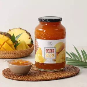 다무까 초록원 파인애플 망고잼 1kg 파인애플청 망고청 과일청 과일잼 2249053 J