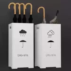 현관 우산 꽂이 직사각형 인테리어 빗물받이 모던 우산 꽂이 깔끔한 사무실 가정용 거치대 정리함