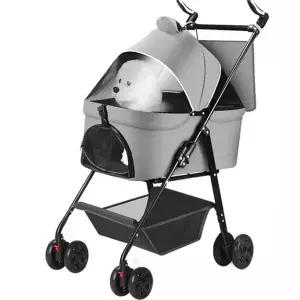 분리형 유모차 강아지 고양이 애견용 반려견 유모차 개모차 이동가방 반려동물 접이식 이동장 외출 산책