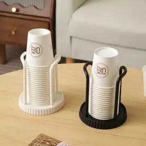 종이겁홀더 심플 책상 컵홀더 탁상용 집게 거치대 테이블 식당종이 캠핑
