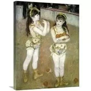 30인치. 작은 서커스 소녀 두 명의 아트 프린트 - 피에르 오귀스트 르누아르