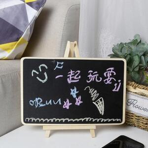 미니 사각 거치 칠판 분필 메모장 스탠딩 블랙 보드