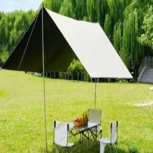 경량 캠핑 타프 블랙코팅 대형 양면 블랙 베이지