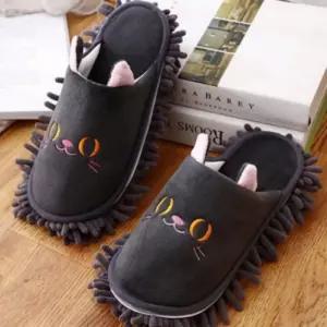 극세사 청소 슬리퍼 바닥 걸레 실내화 거실화