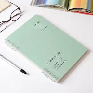 루스리프 A5 유선 노트 20공 그린 컬러 줄노트