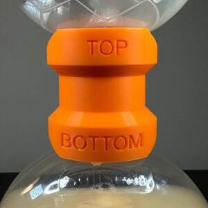 라포식 스마트 플라스틱 시간 절약형 디스펜서 - 손 세정 샴푸 샤워 젤에 하며 누출 방지  있어 낭비를 없