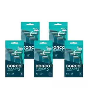 | 도루코 | 터치3 휴대용 면도기(총 20입, 4P x 5) 이발기 남자용품 셀프이발 피부관리기 면도날 클렌징기