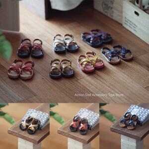 몽테조이 Blyth OB24 Azone 인형 신발을  신발 수제 소 가죽 1/6 미니 장난감 액세서리
