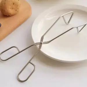 음식 준비용 가위형 삼각집게 안전한 멀티 집게 스테인리스 치킨