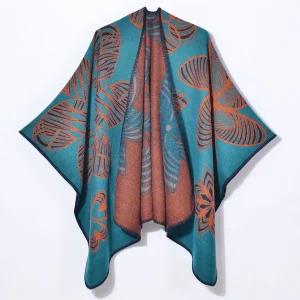 여자망토 숄 기하학 케이프 여행 스타일리쉬 따뜻한 사계절 심플 라인 심쿵희망