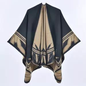 여자망토 모조 겨울 사계절 망토 여행 캐시미어라이크 트임 케이프 심쿵희망