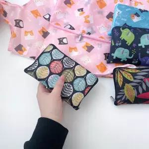 초경량 다용도 접이식 휴대용 패턴 장바구니 미니 시