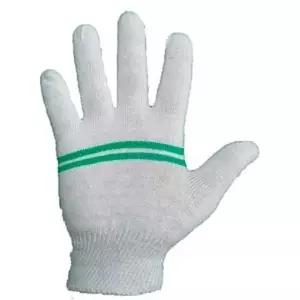 녹색2줄 면 속장갑 10켤레