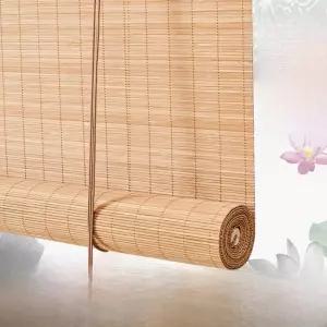 대나무 블라인드 거실 우드블라인드 인테리어 커튼 자동블라인드