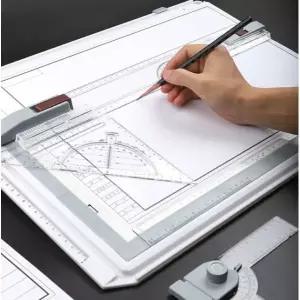 드로잉보드 제도판 실기 건축사 토목 조경기능사 A3 프레임도면용지10매포함