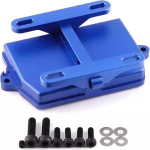 RC 리시버 박스 ESC 브래킷 마운트 지원 TRAXXAS 1 /5 X-MAXX 6S 8S /6 4WD XRT 몬스터 트럭 카 (파란색)