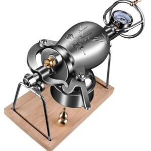 미니 뻥튀기기계 풀세트 가정용 100ml표준모델 스테인레스 간식제조 캠핑 소형 크랭크