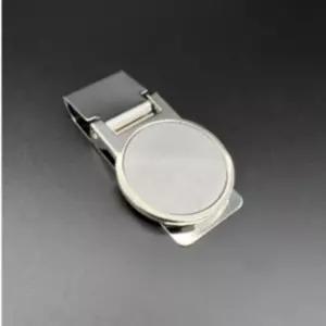 고급 원형 실버 메탈 머니클립 지폐클립 지폐보관