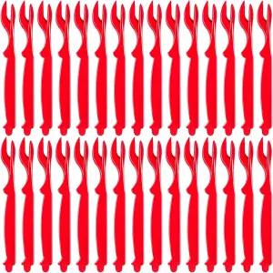 30개 크랩 다리 크래커 랍스터 가재 도구 및 이지 오프너 조개 칼 해산물 레드