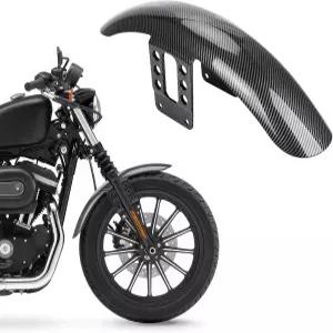 할리 스포츠스터 아이언 1200 XL 883 48 72 1988-2023 탄소 섬유 패턴용 프론트 펜더 모터사이클 머드가드