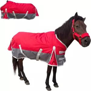망아지 /미니 말 /포니 /미니어처 당나귀 겨울용 투표 담요 방수 1800D 220g 면 충전 (51 u201D)
