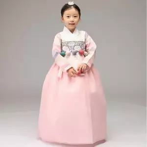 여아 아동한복 연아색동 아이당의+날개산호치마+브로찌