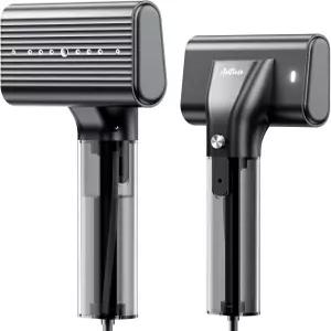 휴대용 의류용 찜기 1200W 2-in-1 및 다리미 - 100ML 대형 물탱크 10초 급속 가열 여행 가정용 의류 15분