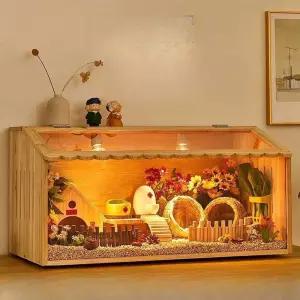 대형 햄스터 원목 대형햄스터집 놀이터 햄스터집