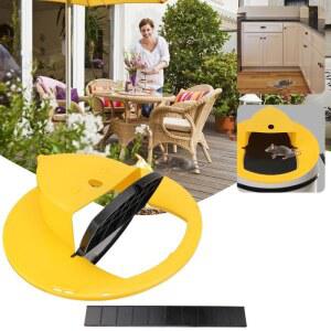 스마트 마우스 슬라이드 가능 스타일 플립 트랩 쥐덫 재사용 뚜껑 캐치 재 플라스틱 버킷 멀티