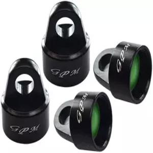 트랙사스 1/8 4WD 슬레지 몬스터 트럭 95076-4 - 4Pc 세트 블랙용 GPM 옵션 및 오리지널 충격 흡수기용