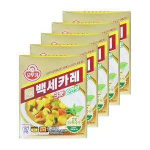 오뚜기 백세카레 3분 순한맛 200g 5개 간편식 3분카레