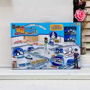 렛츠고 퍼즐 레일카 경찰차 디자인랜덤놀이 미니세트 청놀이 장난감 어린이선물 남아