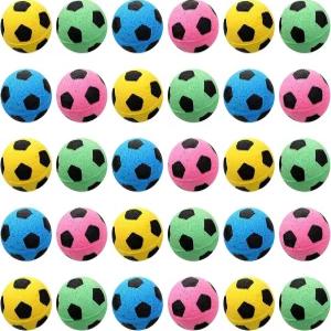 스카이리티 32피스 고양이 축구공 폼 스펀지 인터랙티브 애완동물용 축구 장난감 스포츠 공
