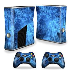 마이티스킨 스킨, X-Box 360 Xbox S 콘솔과 호환 - 블루 미스틱 플레임스 | 보호, 내구성, 독특한 비닐 랩 커버 쉽게 적용, 제거, 스타일 변경 가능 미국산