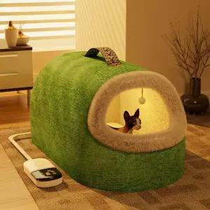 고양이 난로 숨숨집 텐트 고양이난로집 말차그린 강아지