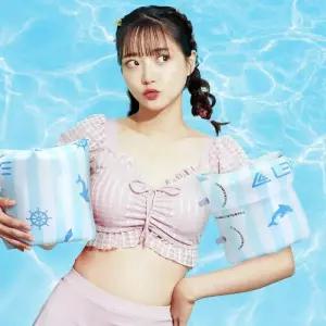 KC인증 런웨이브 암튜브 1세트 워터파크 수영장 수영 물놀이 용품 성인 어린이 이쁜 암 링 팔튜브