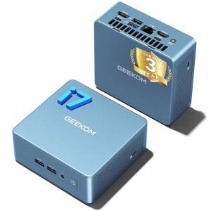 GEEKOM 미니 PC IT12 [최고의 인텔 NUC12 대안], 3년 품질 지원, 12세대 i7-1280P 컴퓨터, 32GB RAM/1TB NVMe SSD Windows 11 Pro 데스크톱 PC, USB 4.0/2.5G LAN/8K/SD Solt