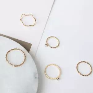 여성 액세서리 패션 우정 레이어링 반지 5종 세트