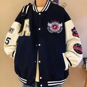 [하프클럽/]오버핏 패치 야구점퍼 잠바 남성 스타디움 아우터