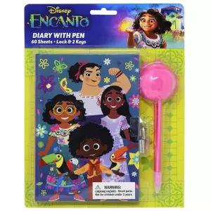 디즈니 엔칸토 다이어리 잠금장치 키 포함 펜 폼폼 여자아 3세 이상 836431