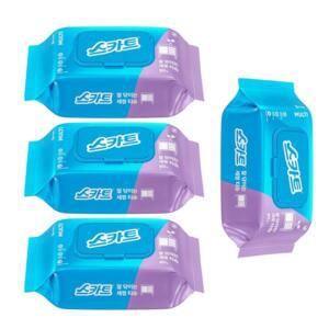 뽑아쓰는 청소 물티슈 80매 4개 탈취 베이킹소다 타올