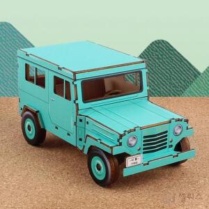 한국 최초 차량 조립키트 목재 시발자동차 미니어처